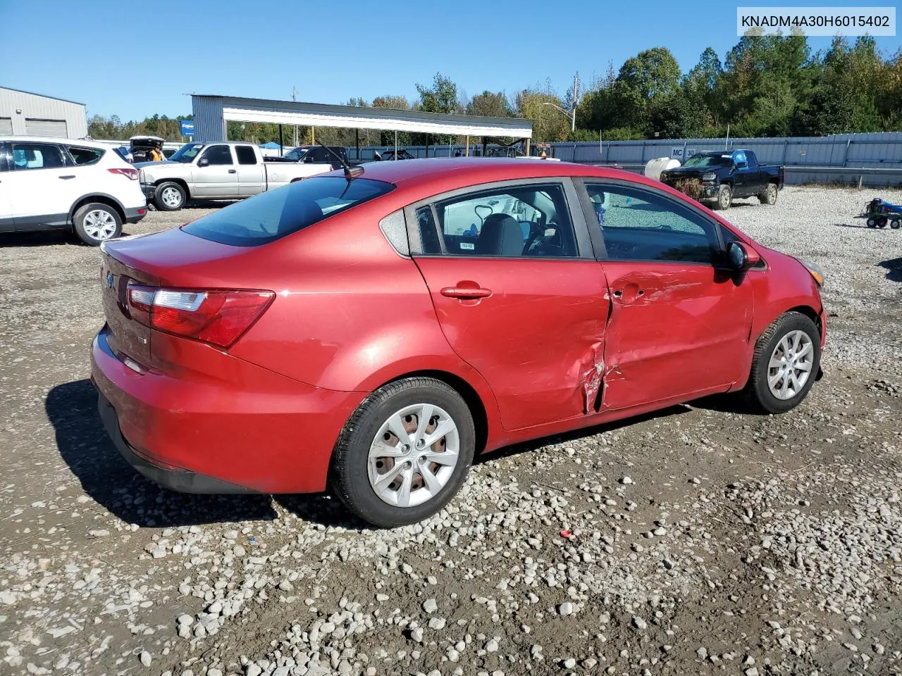 2017 Kia Rio Lx VIN: KNADM4A30H6015402 Lot: 80418204