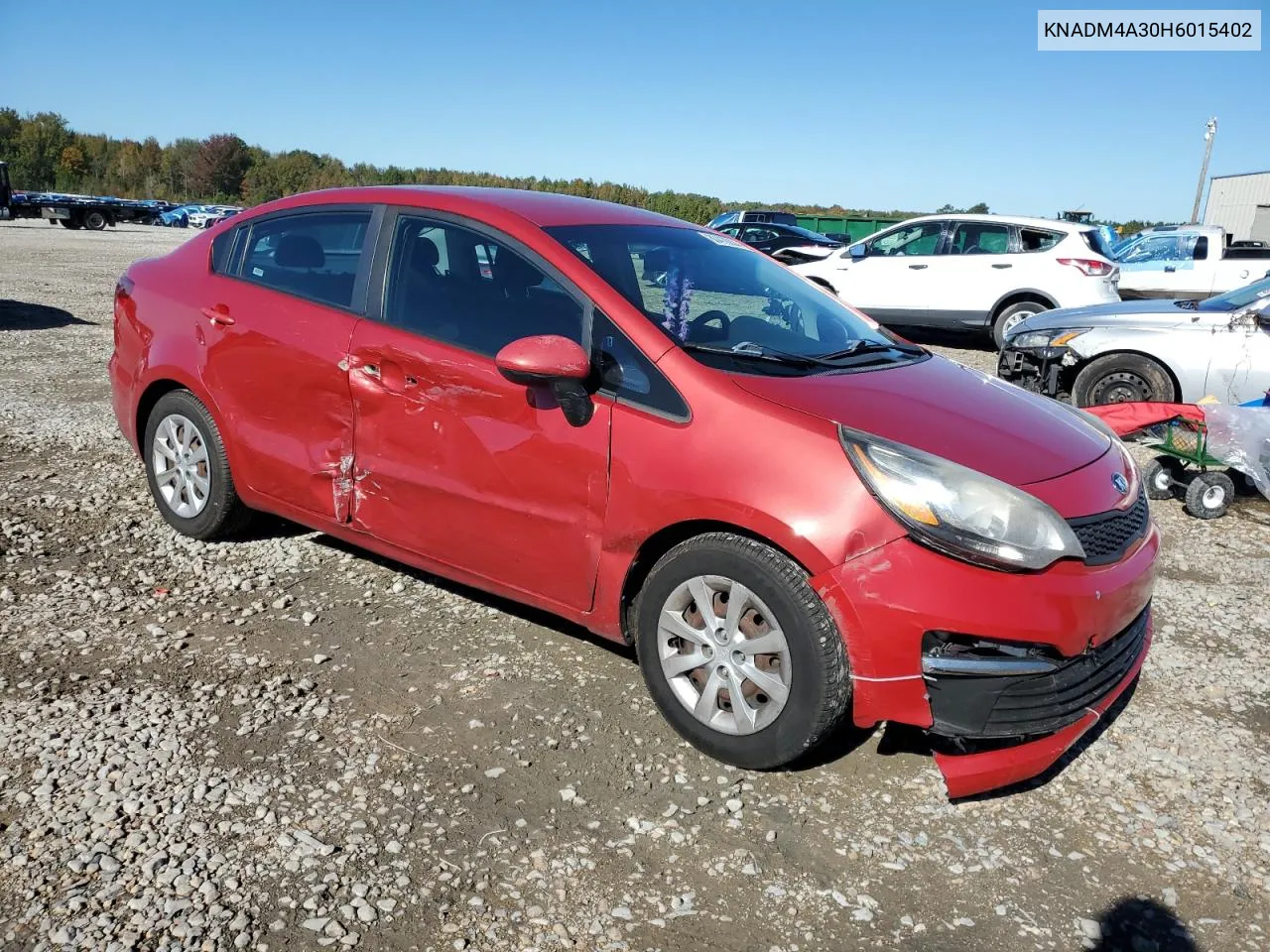 2017 Kia Rio Lx VIN: KNADM4A30H6015402 Lot: 80418204