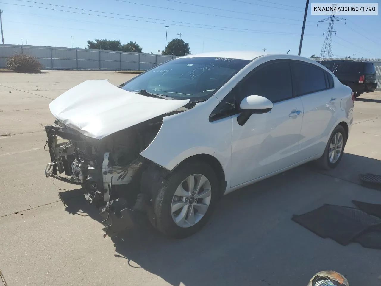 2017 Kia Rio Ex VIN: KNADN4A30H6071790 Lot: 80709114