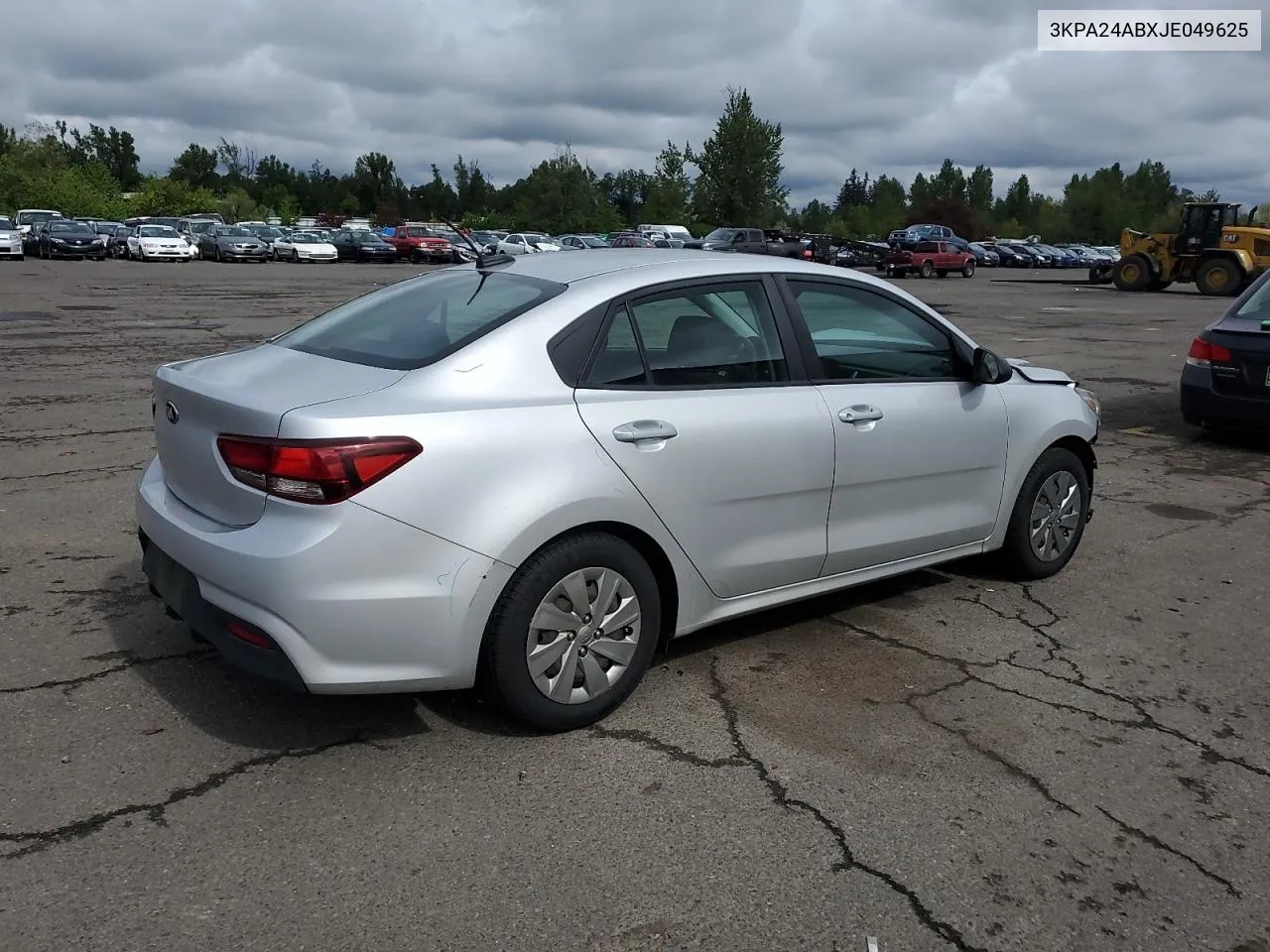 2018 Kia Rio Lx VIN: 3KPA24ABXJE049625 Lot: 53115364