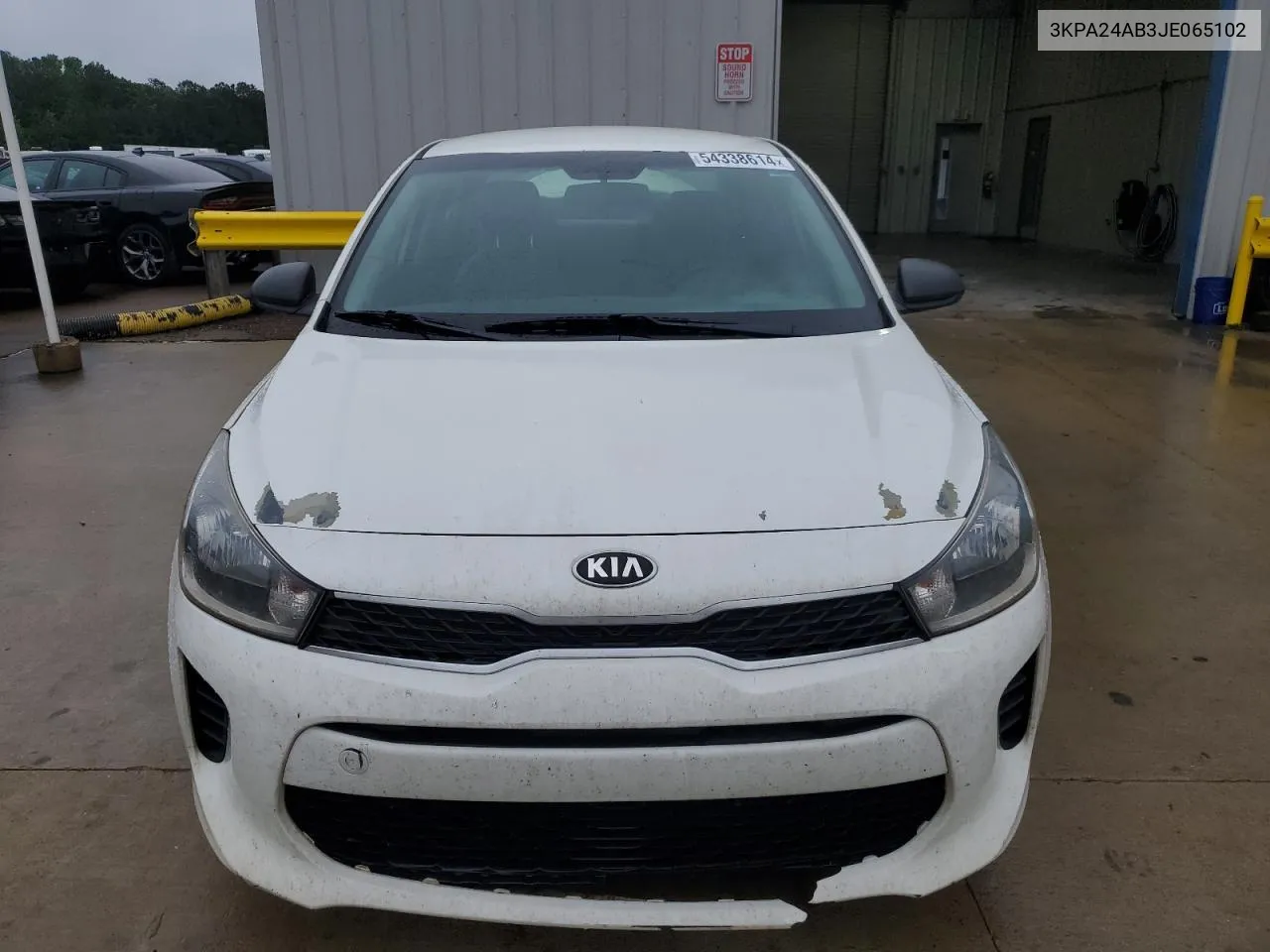 2018 Kia Rio Lx VIN: 3KPA24AB3JE065102 Lot: 54338614