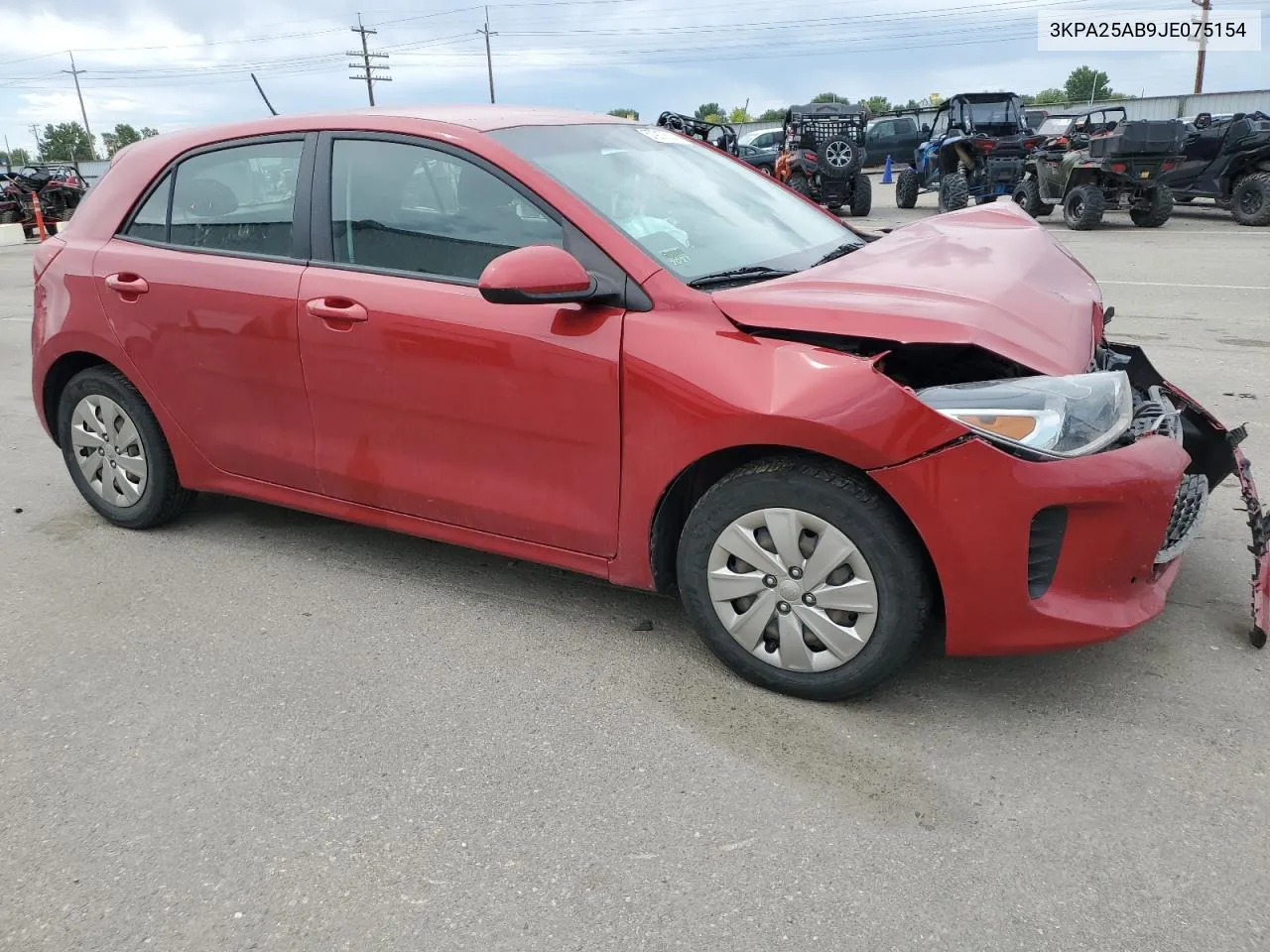 2018 Kia Rio Lx VIN: 3KPA25AB9JE075154 Lot: 57917504