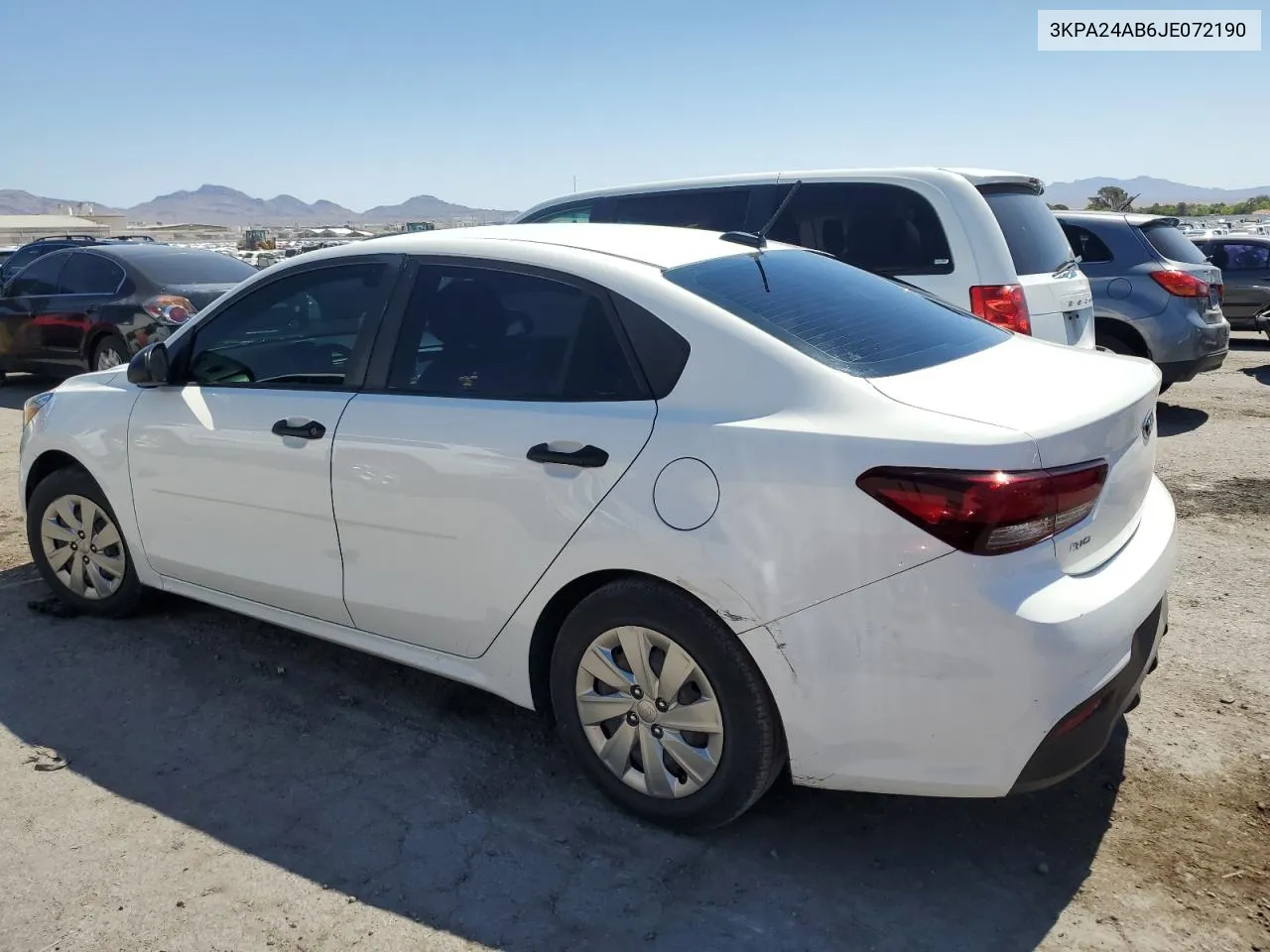 2018 Kia Rio Lx VIN: 3KPA24AB6JE072190 Lot: 58869154