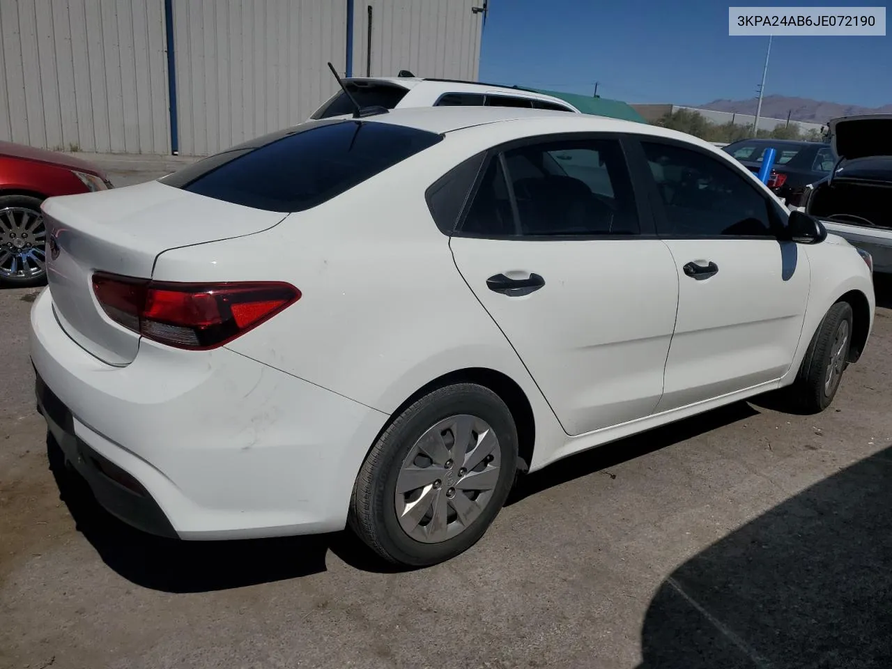 2018 Kia Rio Lx VIN: 3KPA24AB6JE072190 Lot: 58869154