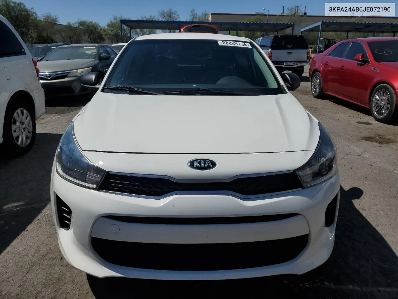 2018 Kia Rio Lx VIN: 3KPA24AB6JE072190 Lot: 58869154