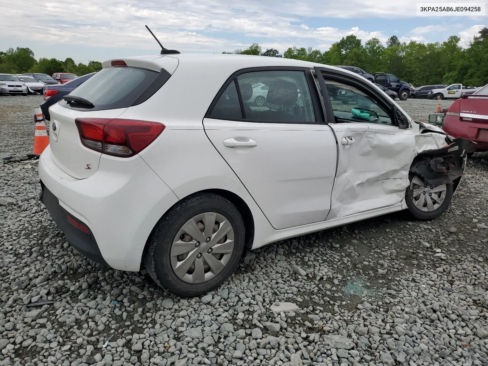 2018 Kia Rio Lx VIN: 3KPA25AB6JE094258 Lot: 60615174