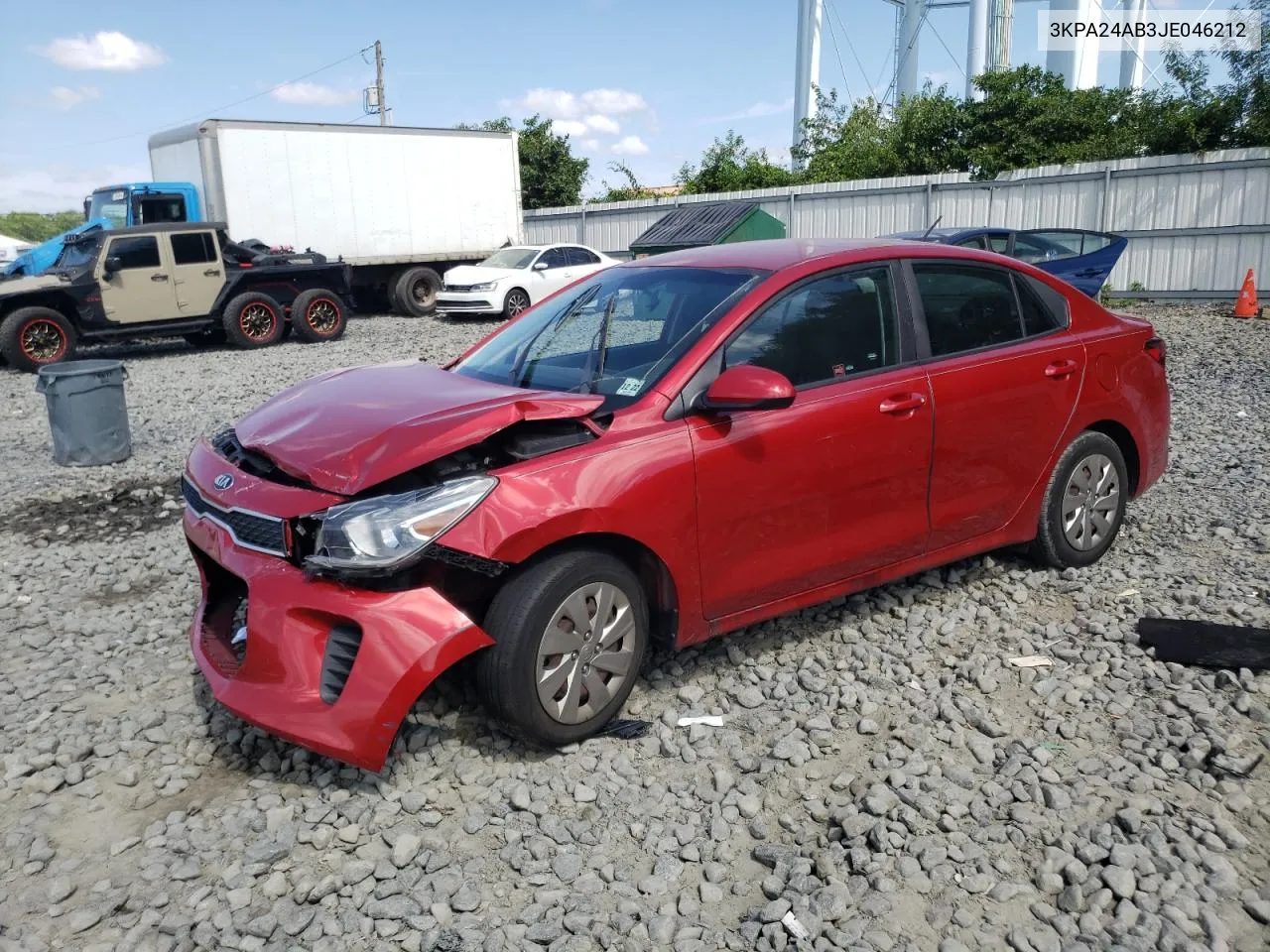 2018 Kia Rio Lx VIN: 3KPA24AB3JE046212 Lot: 62247204