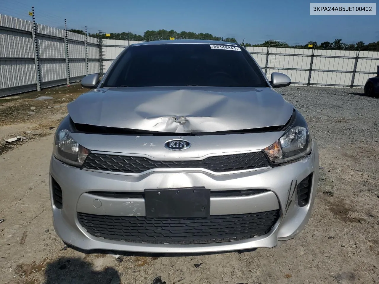 2018 Kia Rio Lx VIN: 3KPA24AB5JE100402 Lot: 65149944