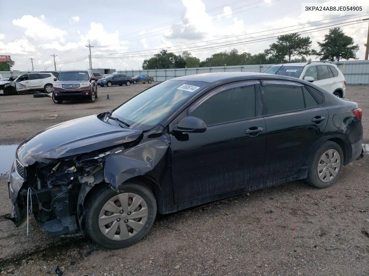 2018 Kia Rio Lx VIN: 3KPA24AB8JE054905 Lot: 65606144