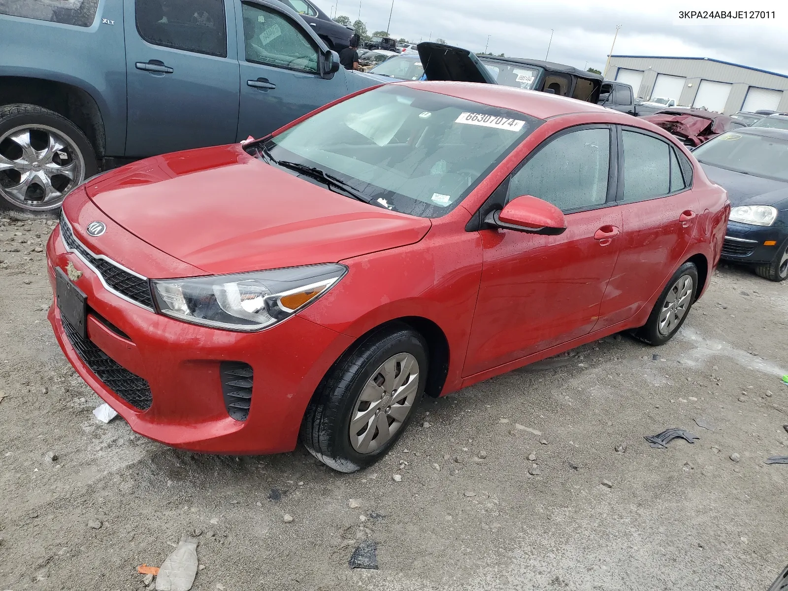 2018 Kia Rio Lx VIN: 3KPA24AB4JE127011 Lot: 66307074