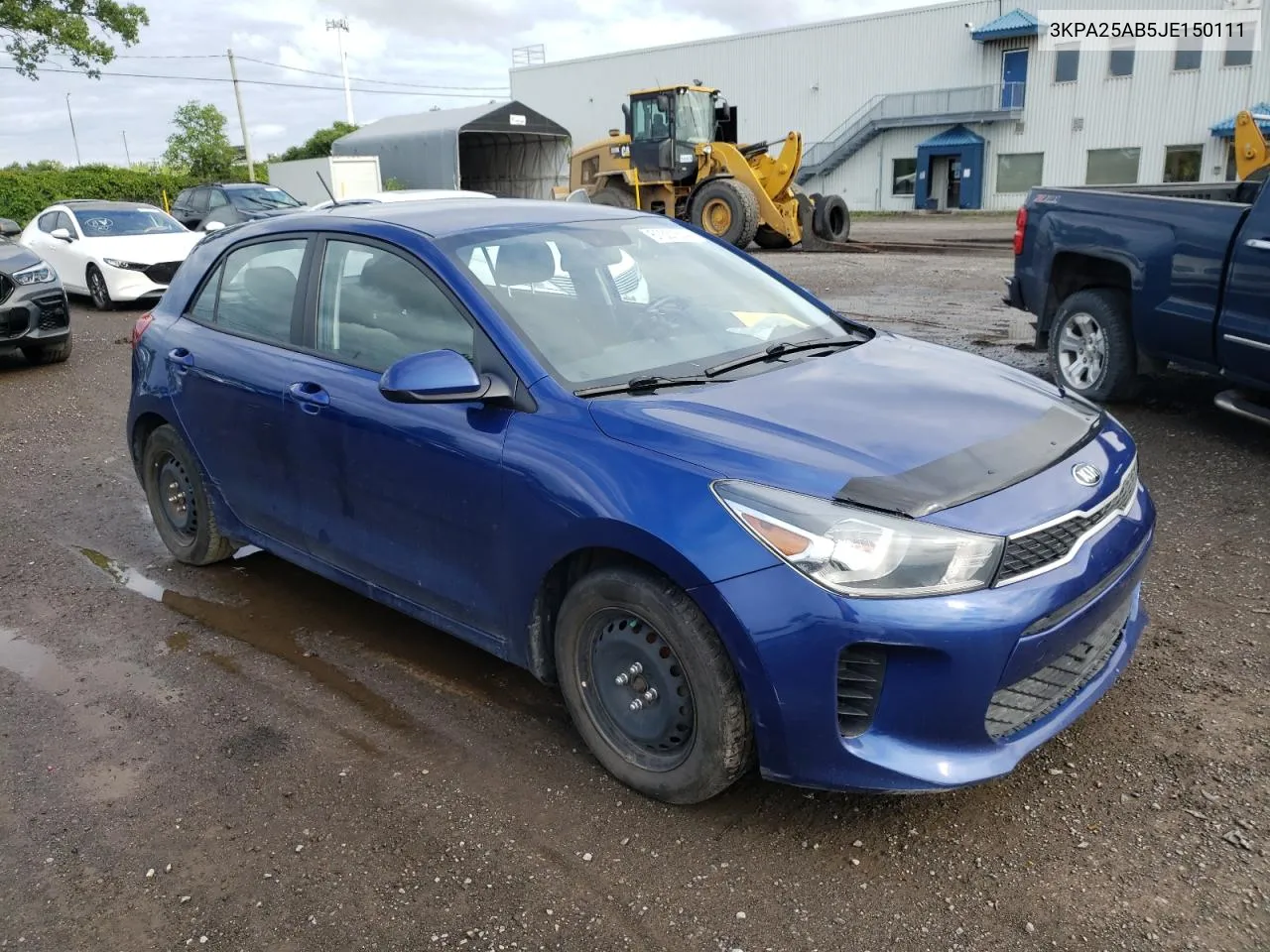 2018 Kia Rio Lx VIN: 3KPA25AB5JE150111 Lot: 67357514