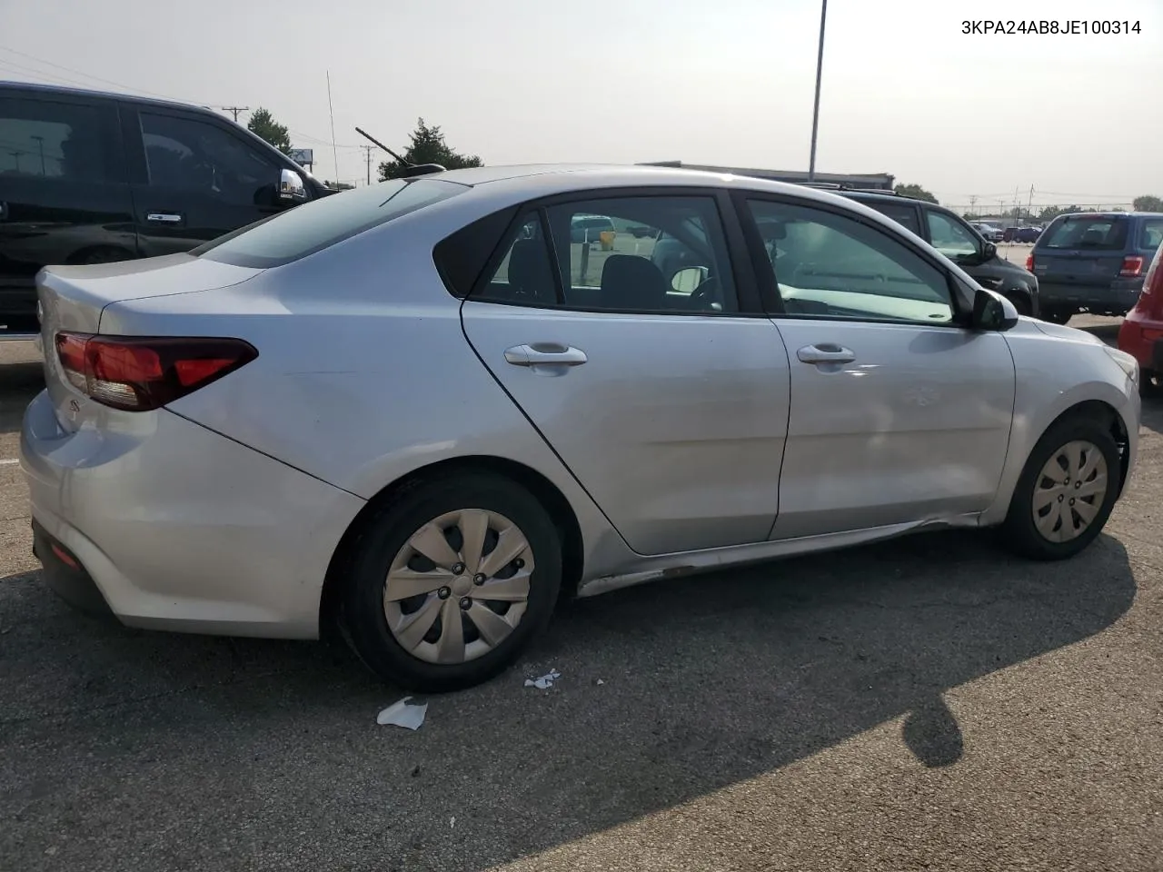 2018 Kia Rio Lx VIN: 3KPA24AB8JE100314 Lot: 68646384