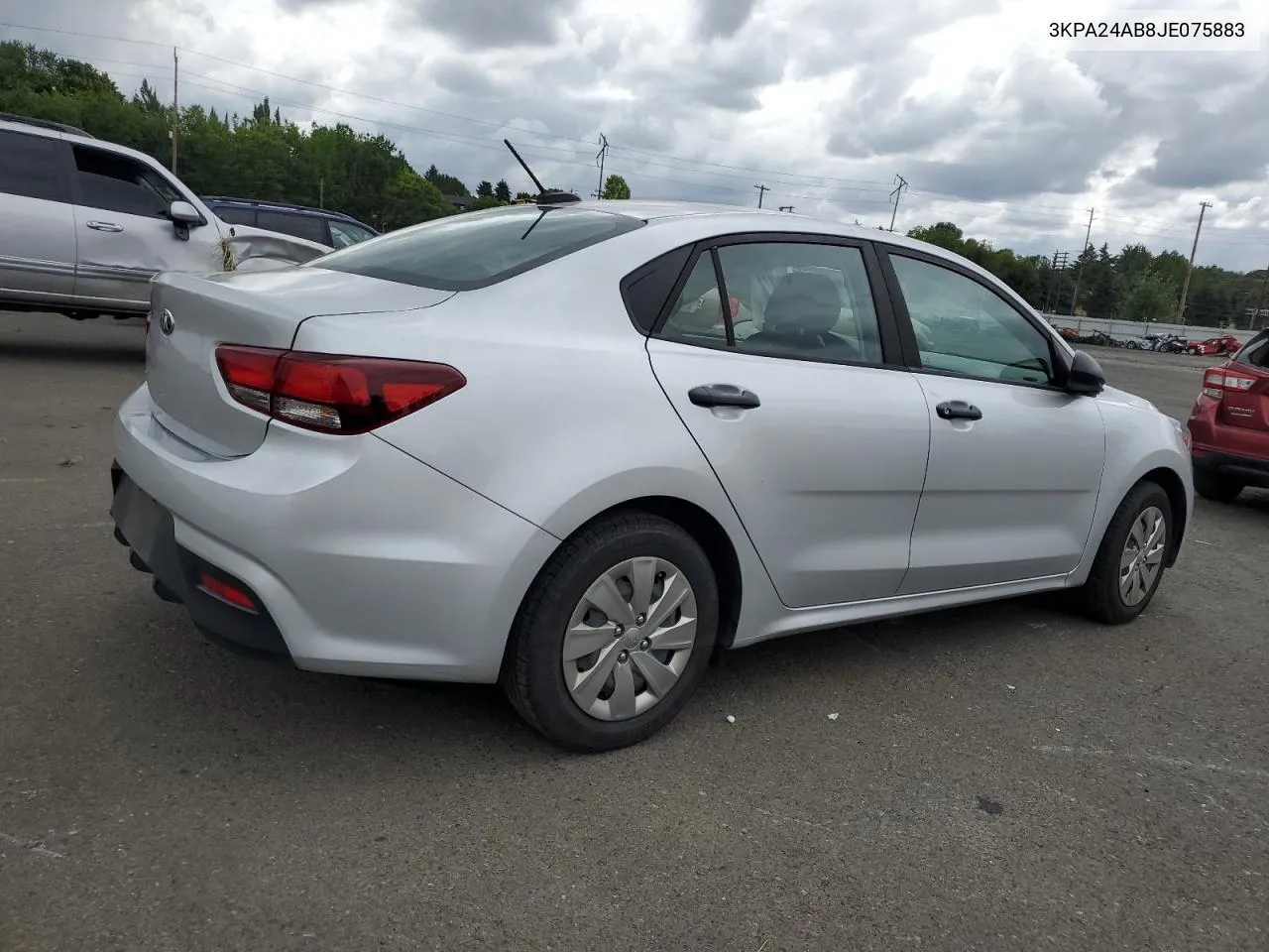 2018 Kia Rio Lx VIN: 3KPA24AB8JE075883 Lot: 68767954