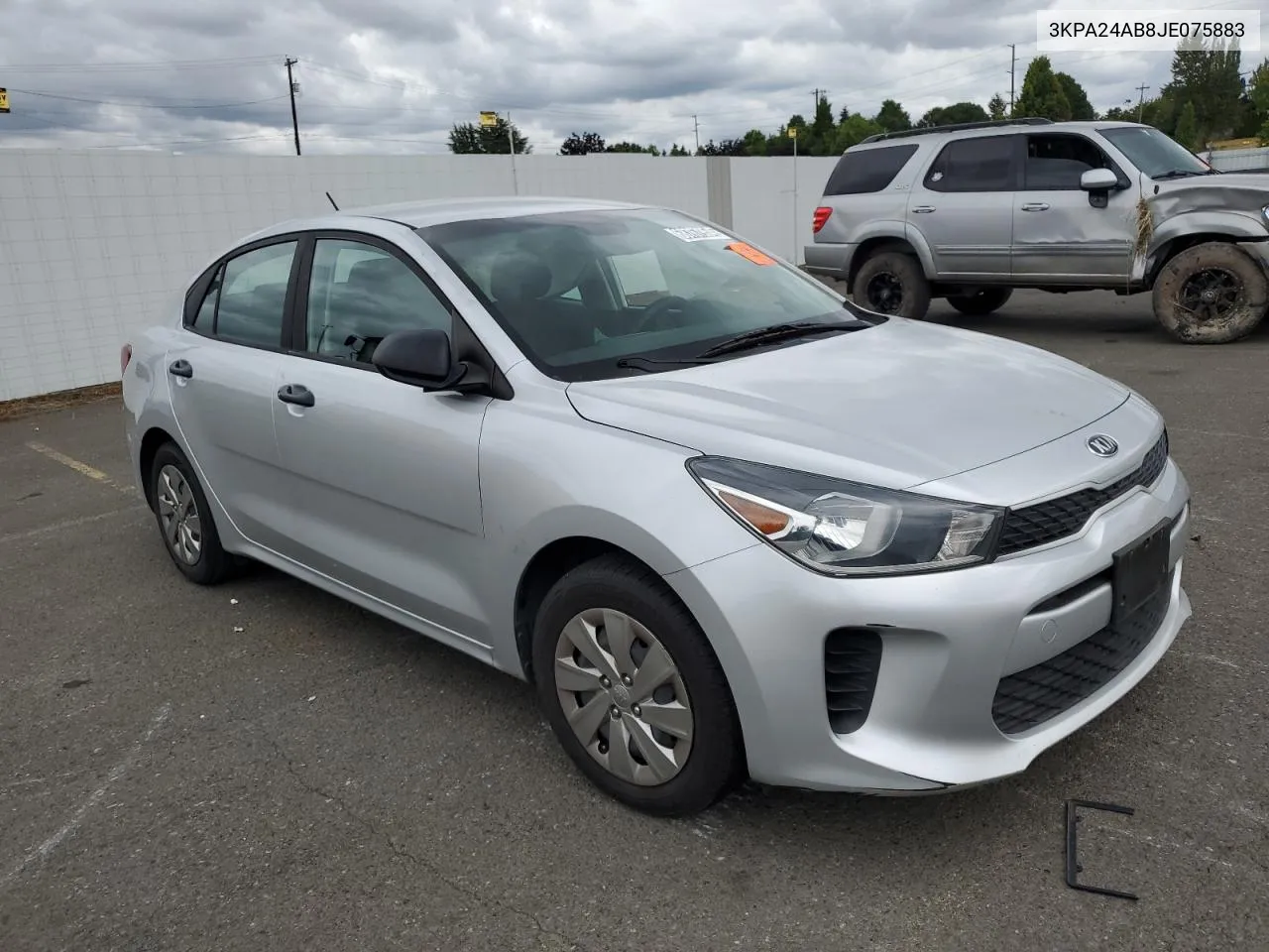 2018 Kia Rio Lx VIN: 3KPA24AB8JE075883 Lot: 68767954