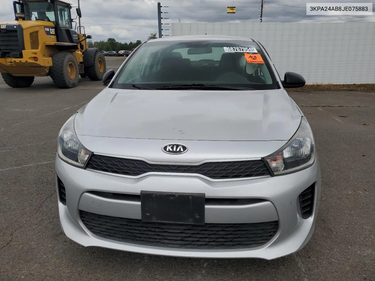 3KPA24AB8JE075883 2018 Kia Rio Lx