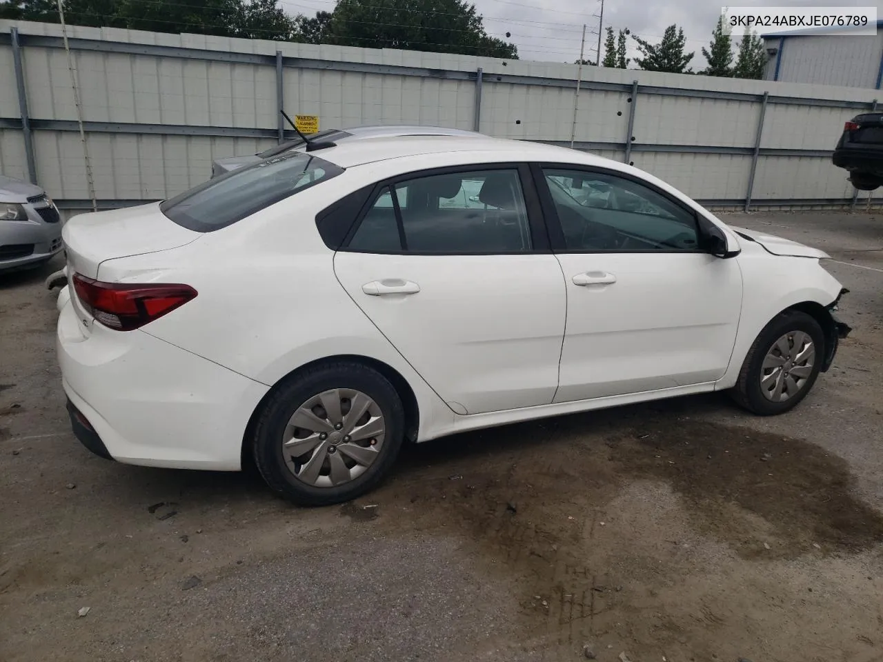 2018 Kia Rio Lx VIN: 3KPA24ABXJE076789 Lot: 68827354