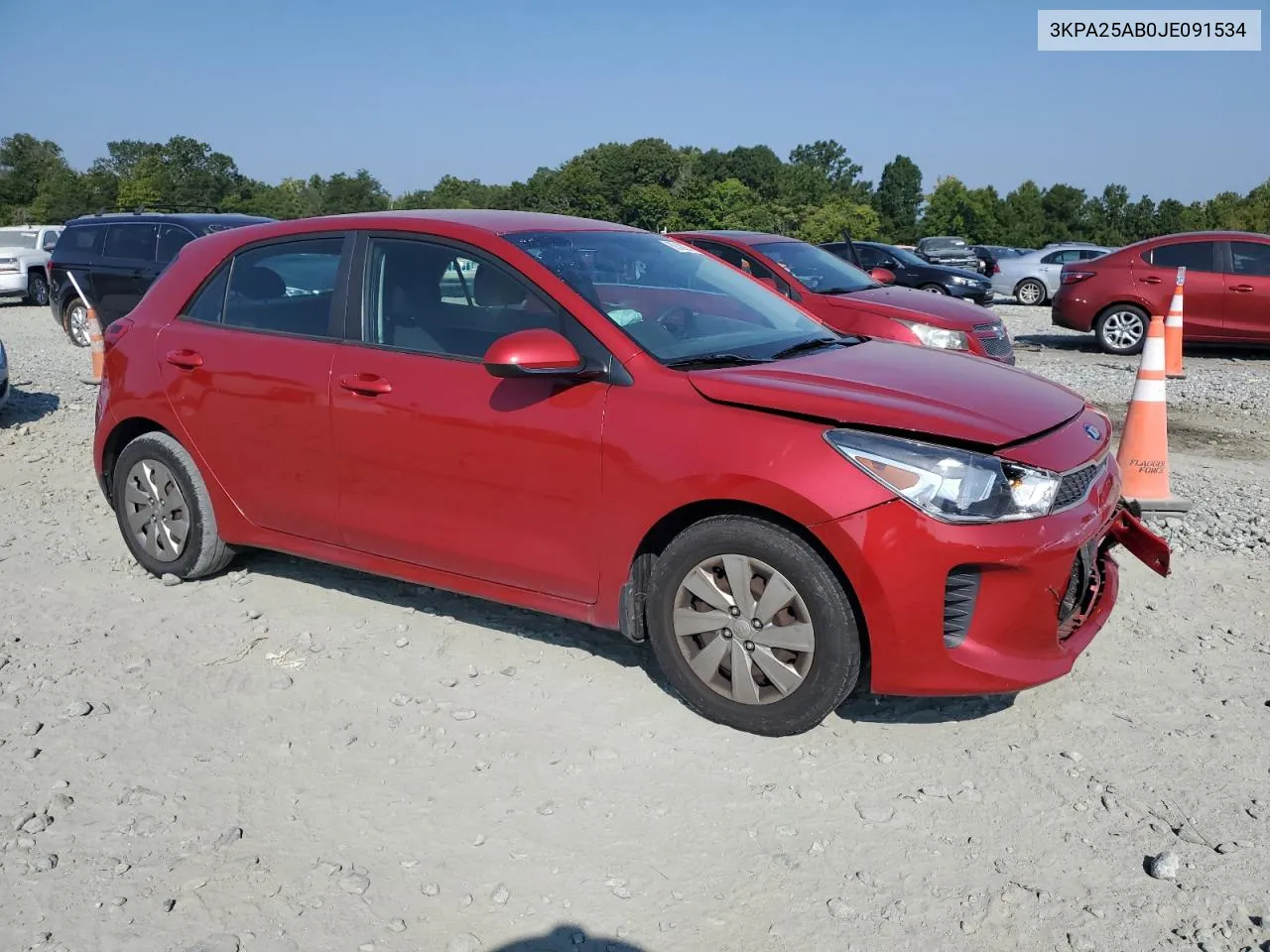 2018 Kia Rio Lx VIN: 3KPA25AB0JE091534 Lot: 69180374