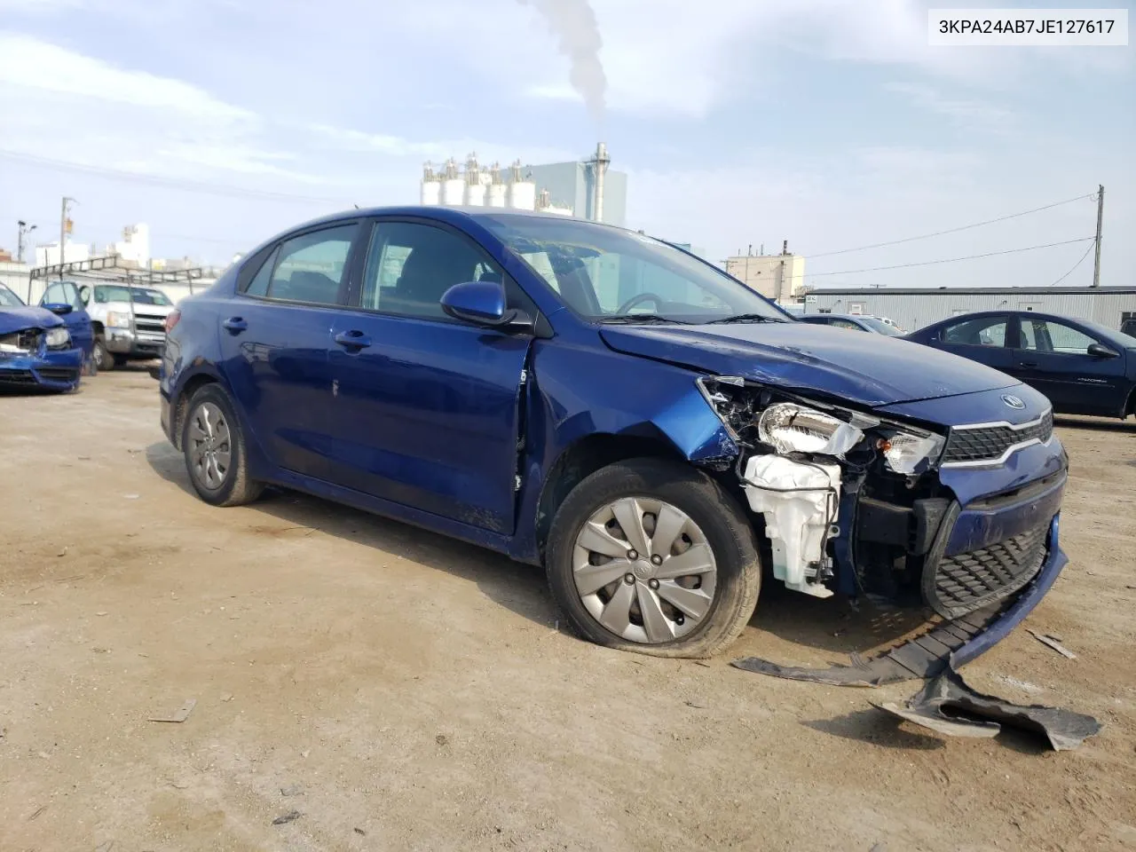 2018 Kia Rio Lx VIN: 3KPA24AB7JE127617 Lot: 69755244