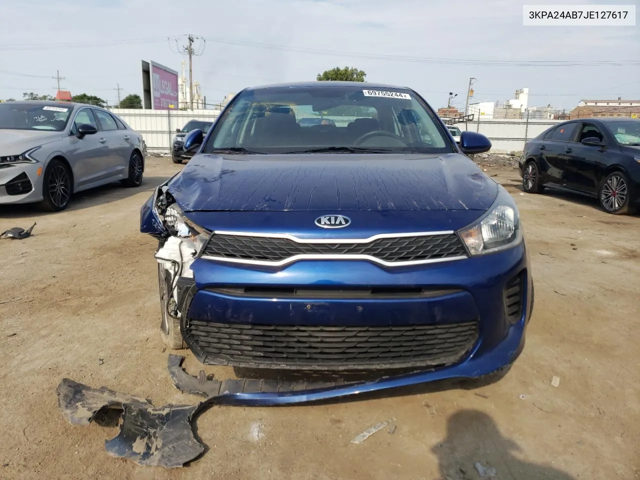 3KPA24AB7JE127617 2018 Kia Rio Lx