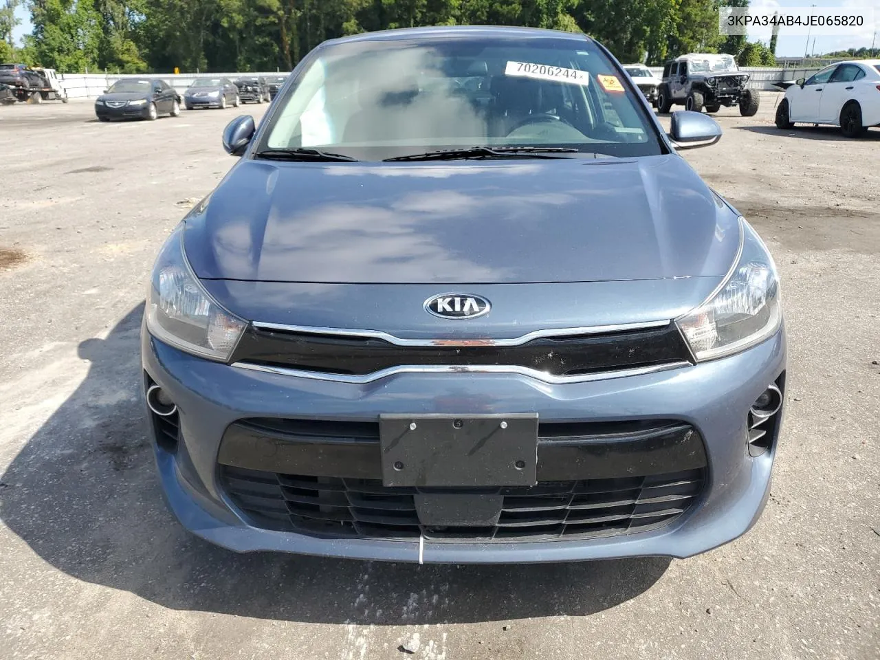 2018 Kia Rio Ex VIN: 3KPA34AB4JE065820 Lot: 70206244