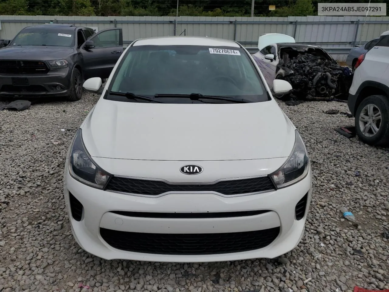 2018 Kia Rio Lx VIN: 3KPA24AB5JE097291 Lot: 70270674