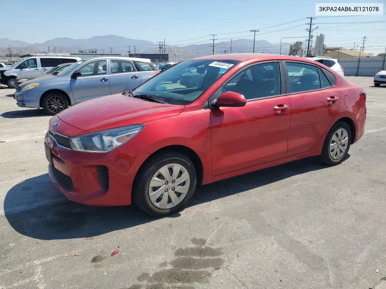 2018 Kia Rio Lx VIN: 3KPA24AB6JE121078 Lot: 70457224