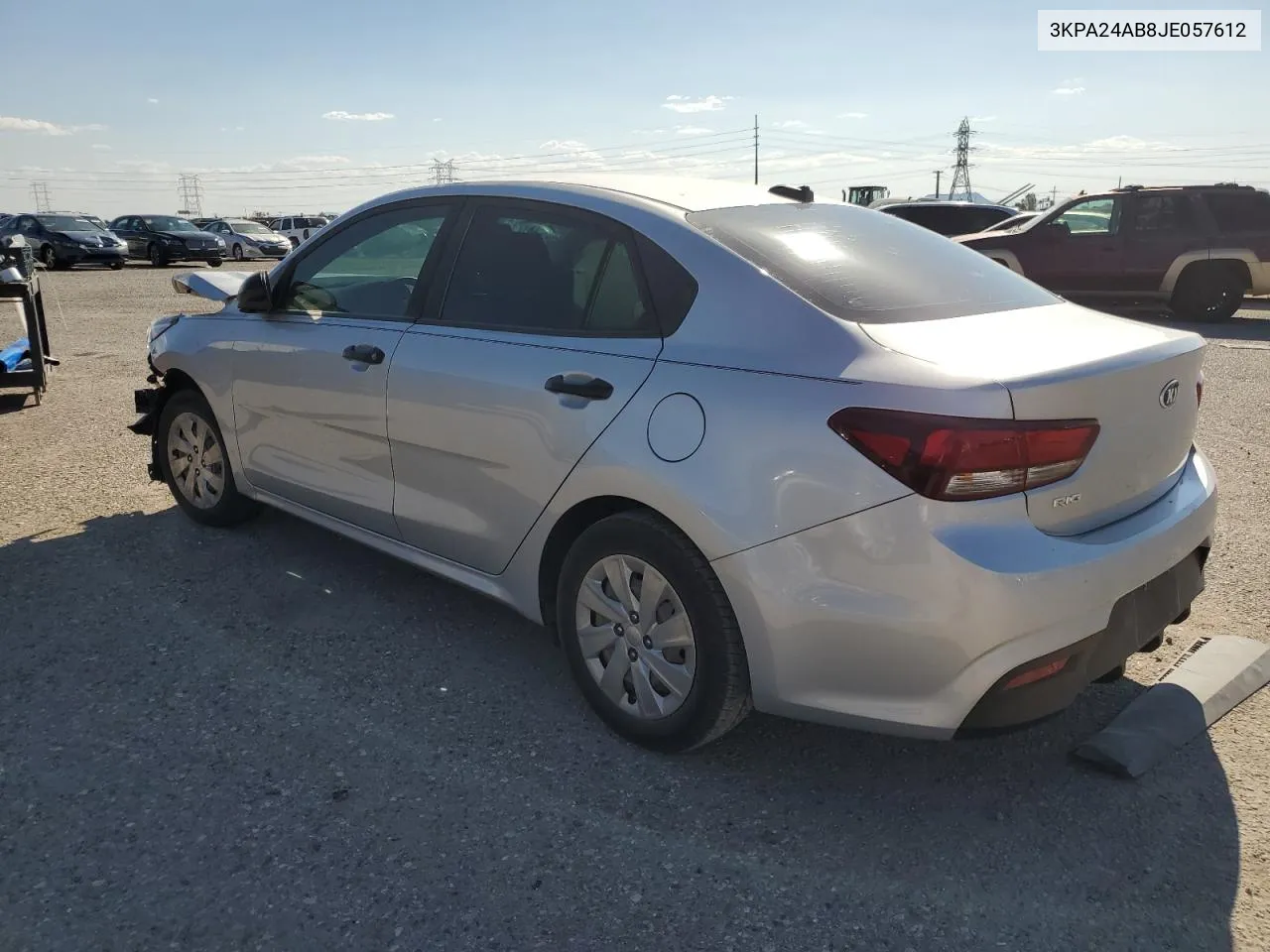 2018 Kia Rio Lx VIN: 3KPA24AB8JE057612 Lot: 70839744