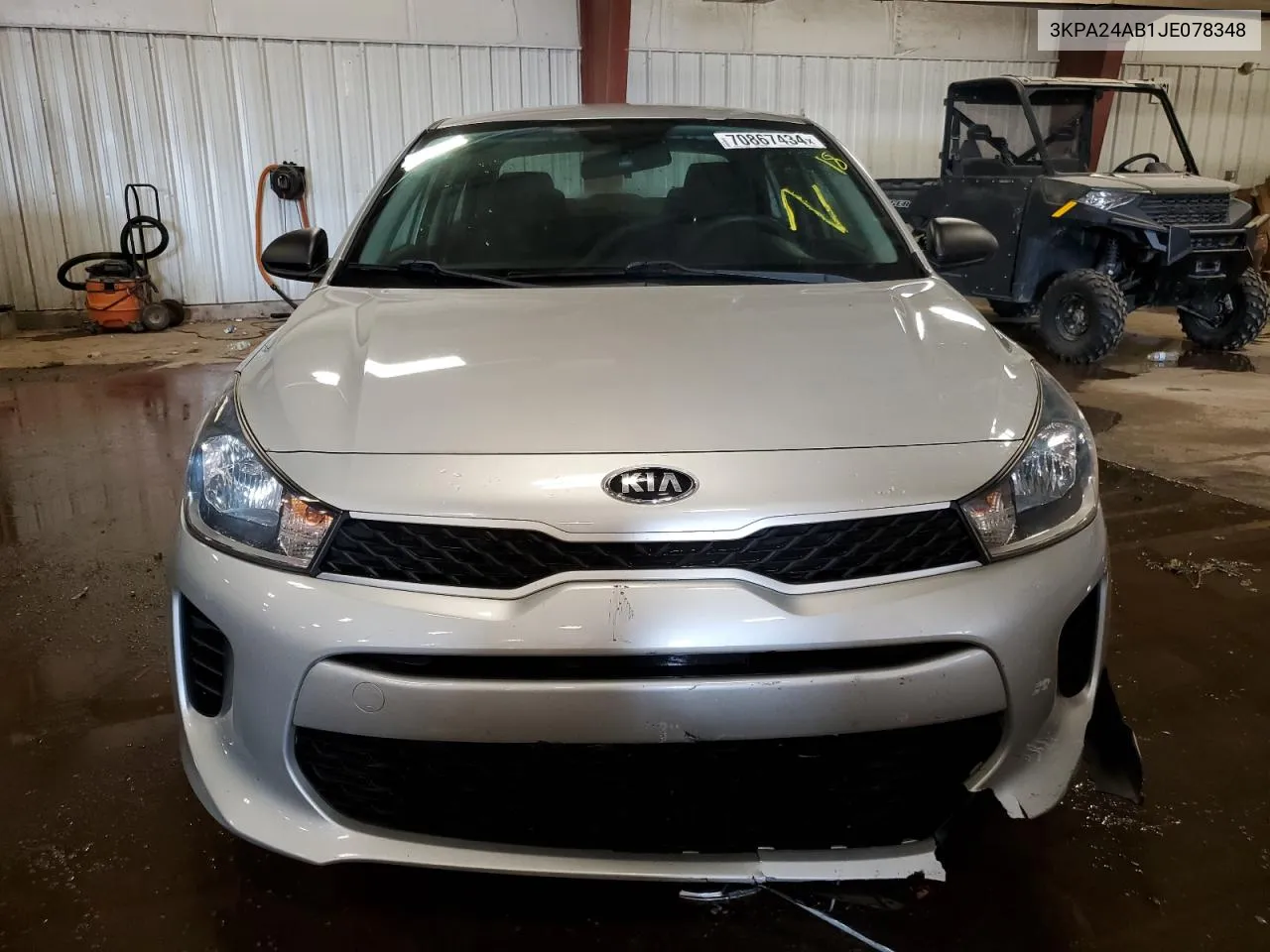 2018 Kia Rio Lx VIN: 3KPA24AB1JE078348 Lot: 70867434