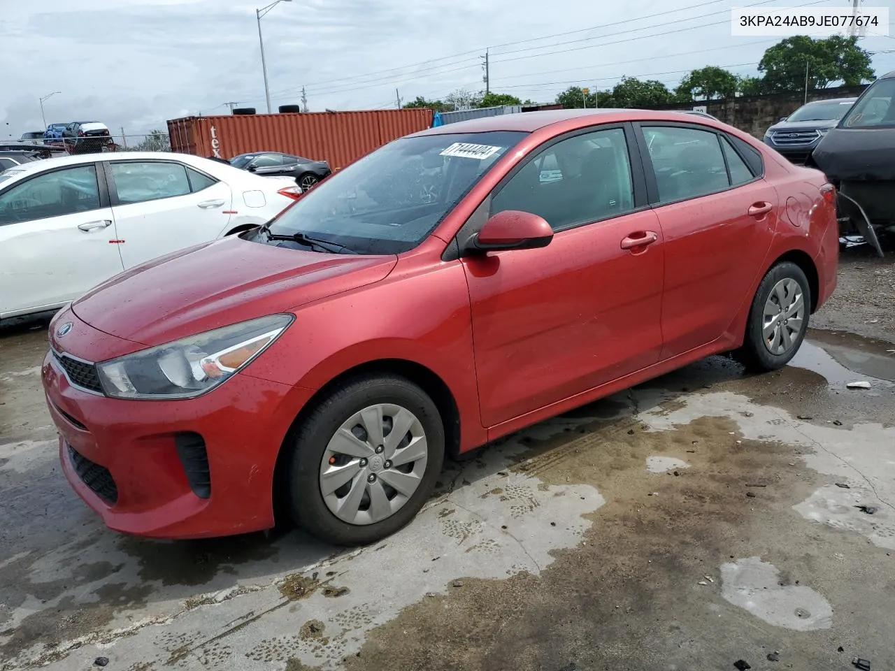 2018 Kia Rio Lx VIN: 3KPA24AB9JE077674 Lot: 71444404