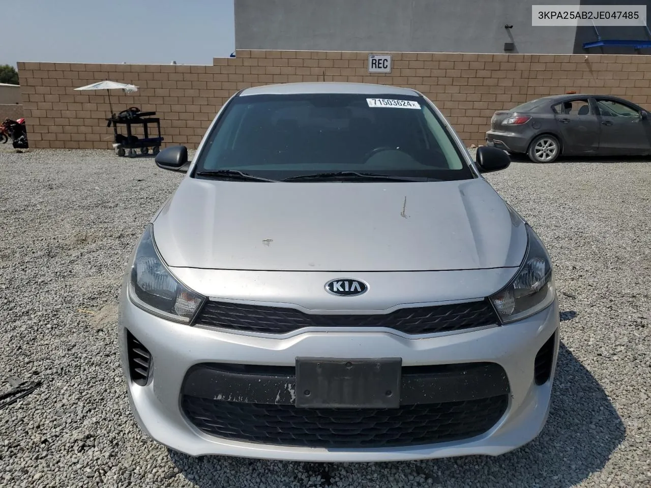 2018 Kia Rio Lx VIN: 3KPA25AB2JE047485 Lot: 71503624