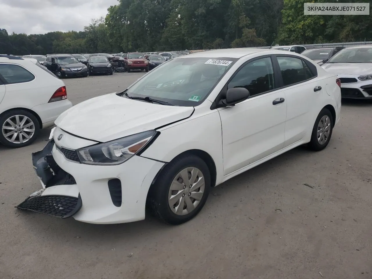 3KPA24ABXJE071527 2018 Kia Rio Lx