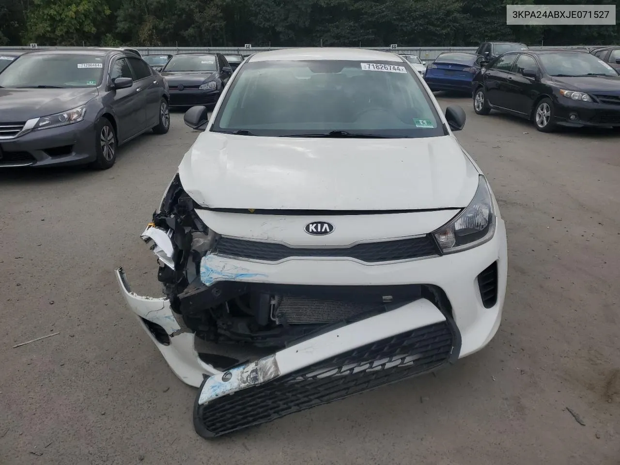 2018 Kia Rio Lx VIN: 3KPA24ABXJE071527 Lot: 71826744