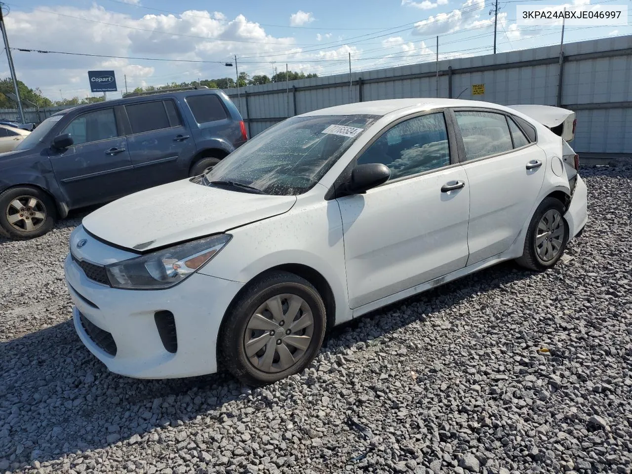 2018 Kia Rio Lx VIN: 3KPA24ABXJE046997 Lot: 72165524