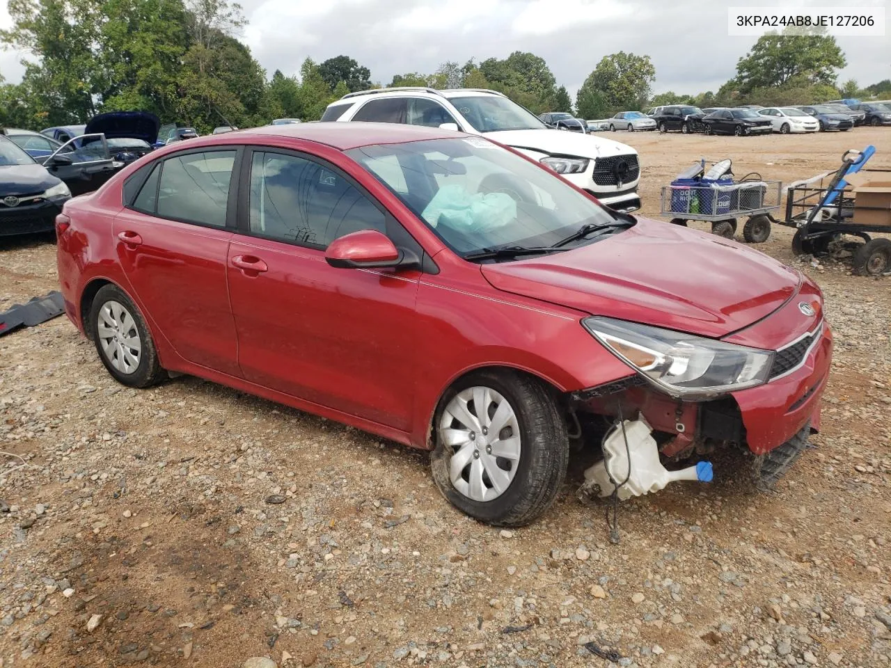 2018 Kia Rio Lx VIN: 3KPA24AB8JE127206 Lot: 72803144