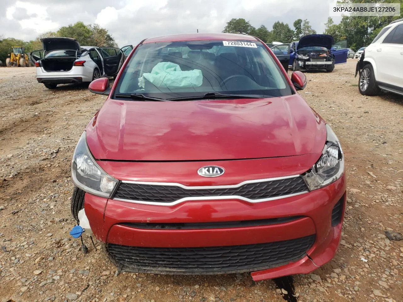 2018 Kia Rio Lx VIN: 3KPA24AB8JE127206 Lot: 72803144