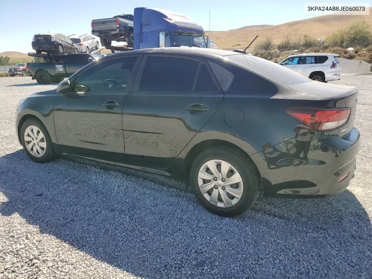 3KPA24AB8JE060073 2018 Kia Rio Lx