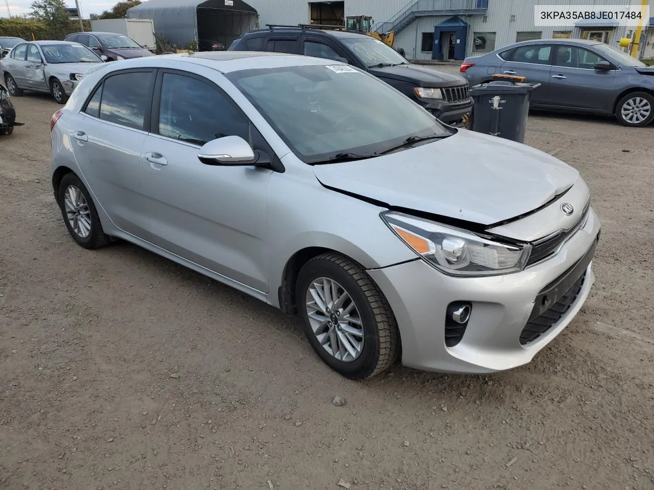 2018 Kia Rio Ex VIN: 3KPA35AB8JE017484 Lot: 74046304