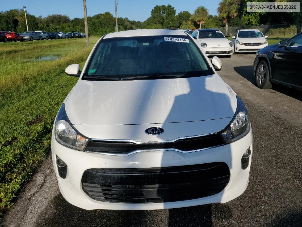 2018 Kia Rio Ex VIN: 3KPA34AB4JE055028 Lot: 74293184