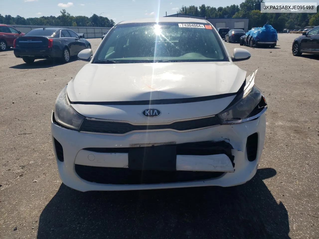 2018 Kia Rio Lx VIN: 3KPA25ABXJE095493 Lot: 74304064