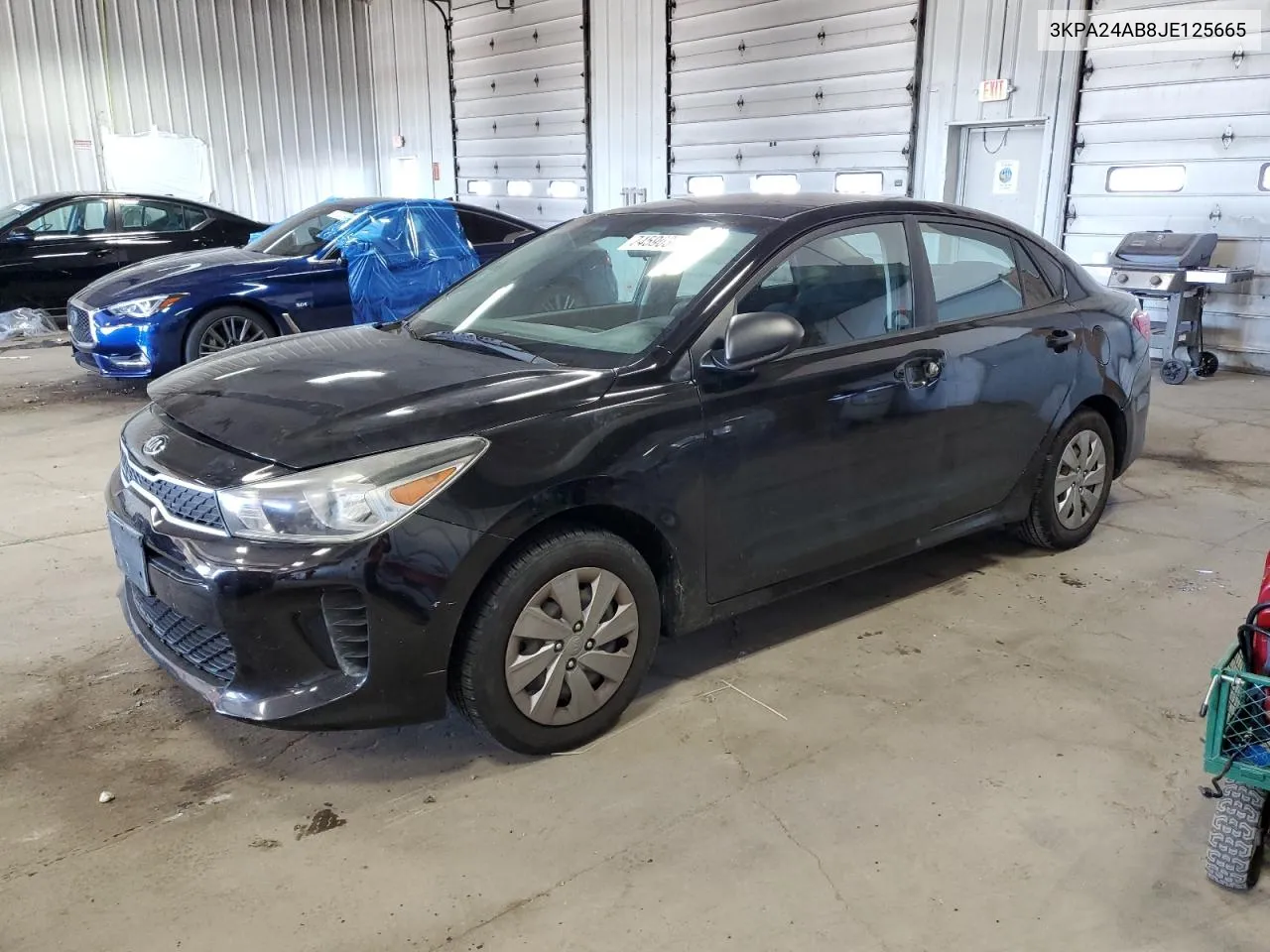 2018 Kia Rio Lx VIN: 3KPA24AB8JE125665 Lot: 74596344