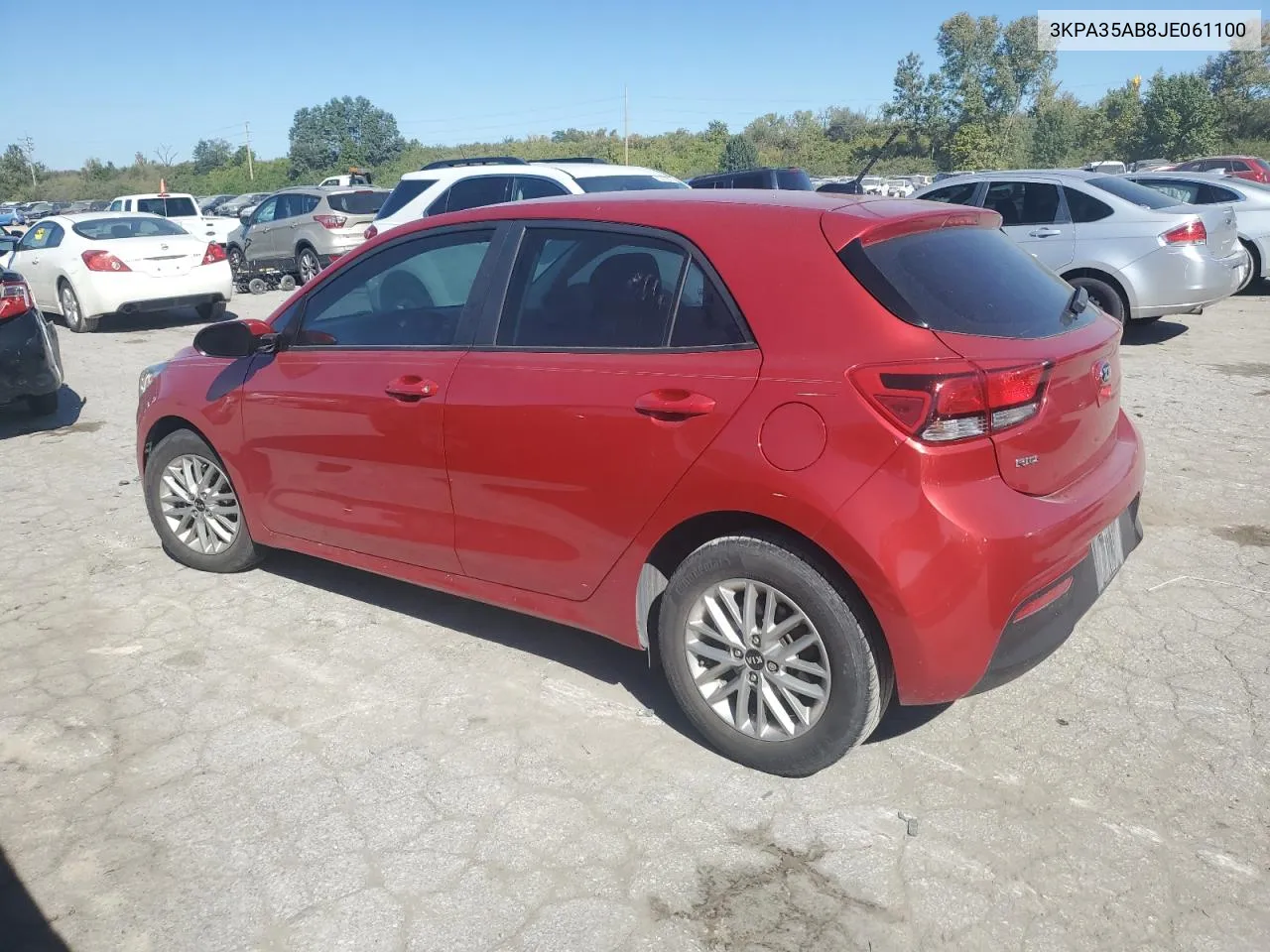 3KPA35AB8JE061100 2018 Kia Rio Ex