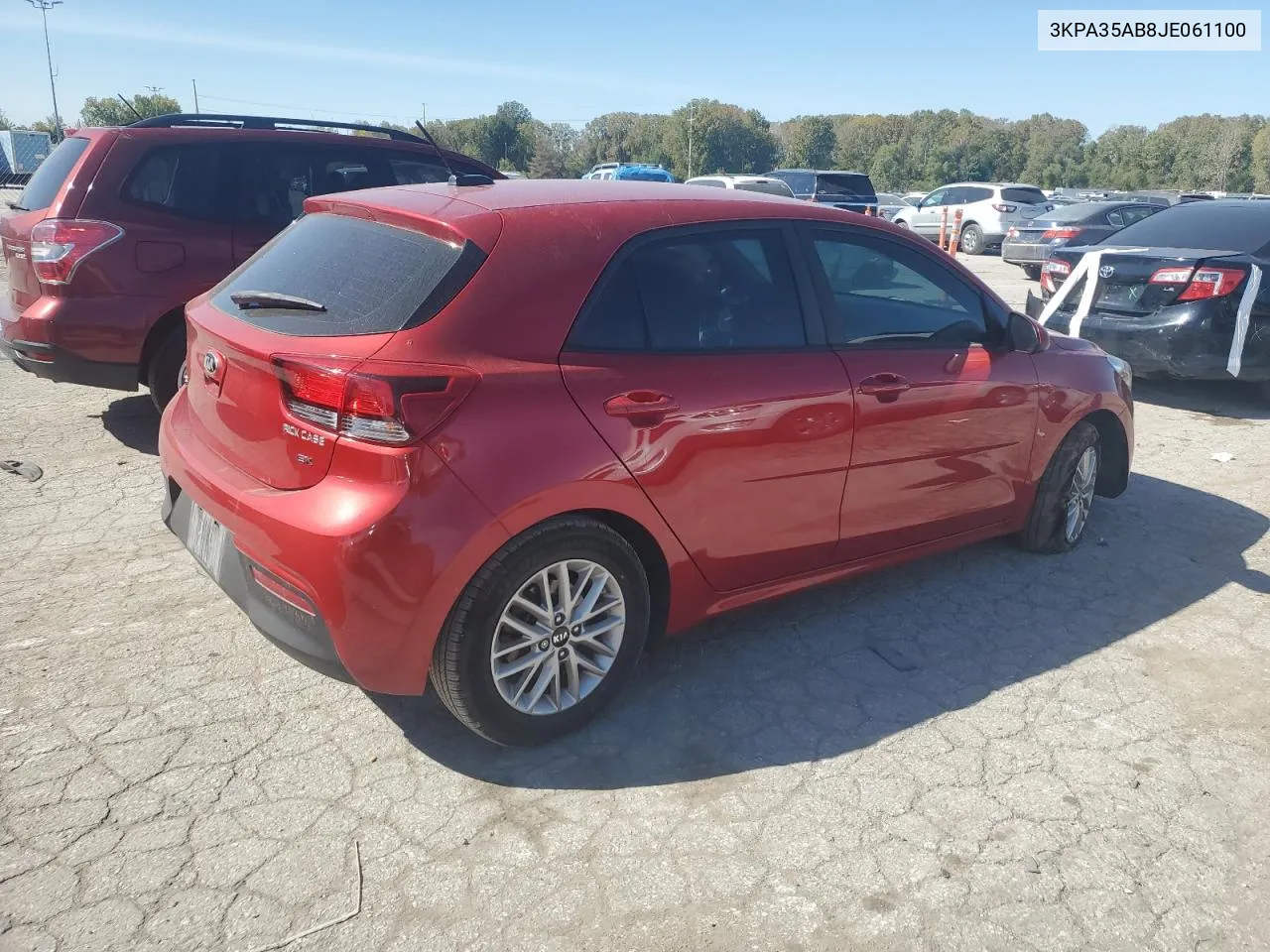 2018 Kia Rio Ex VIN: 3KPA35AB8JE061100 Lot: 74723344