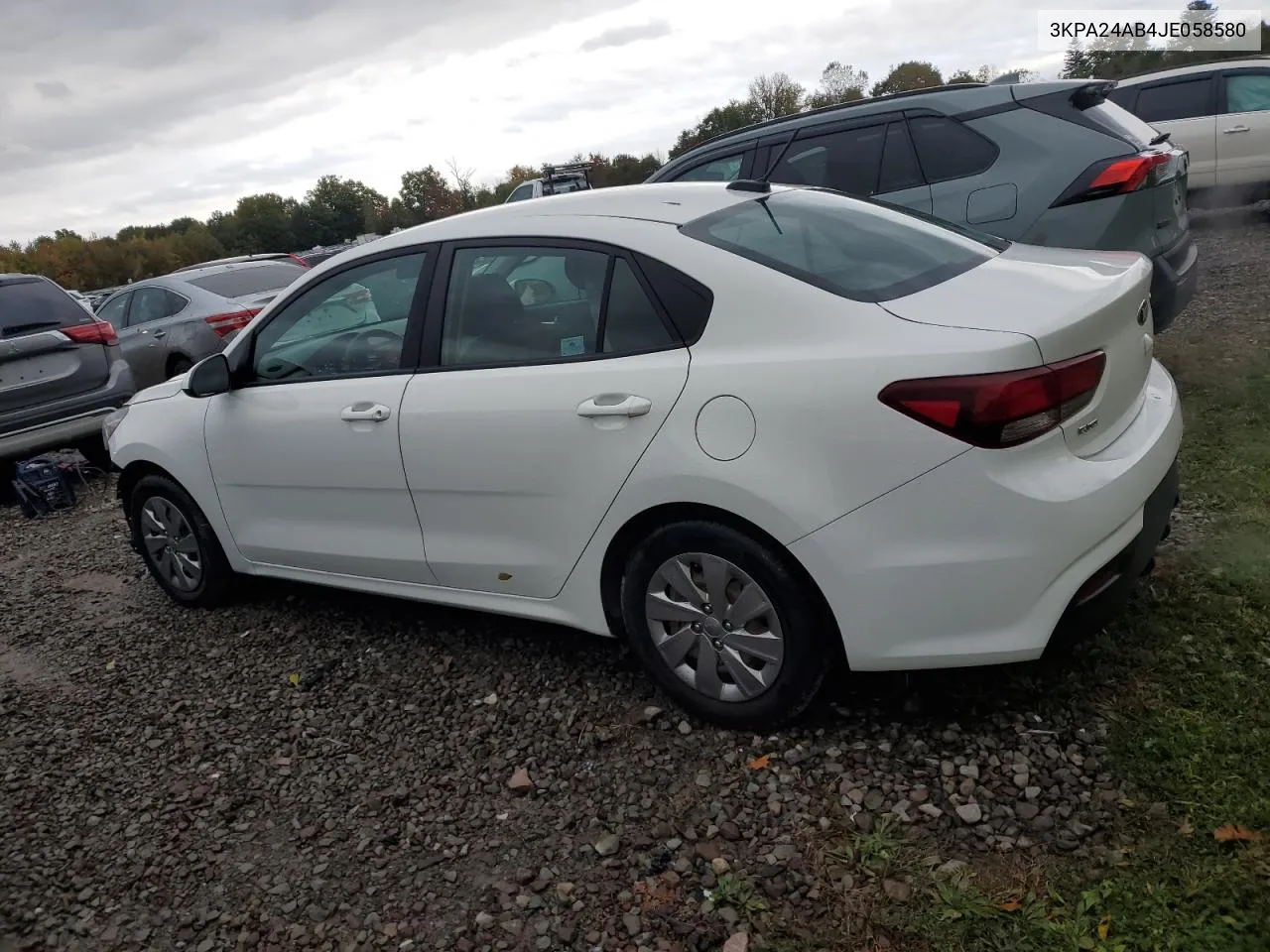 2018 Kia Rio Lx VIN: 3KPA24AB4JE058580 Lot: 74739264