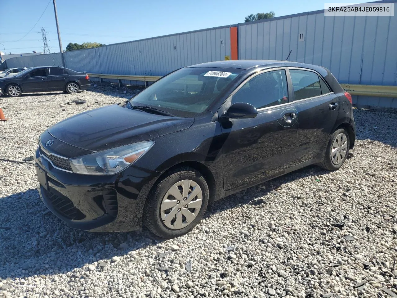 2018 Kia Rio Lx VIN: 3KPA25AB4JE059816 Lot: 74806304