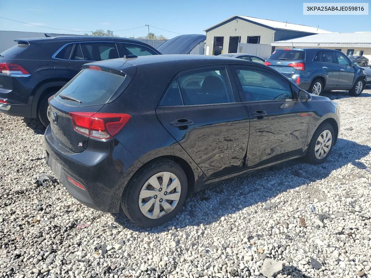 2018 Kia Rio Lx VIN: 3KPA25AB4JE059816 Lot: 74806304