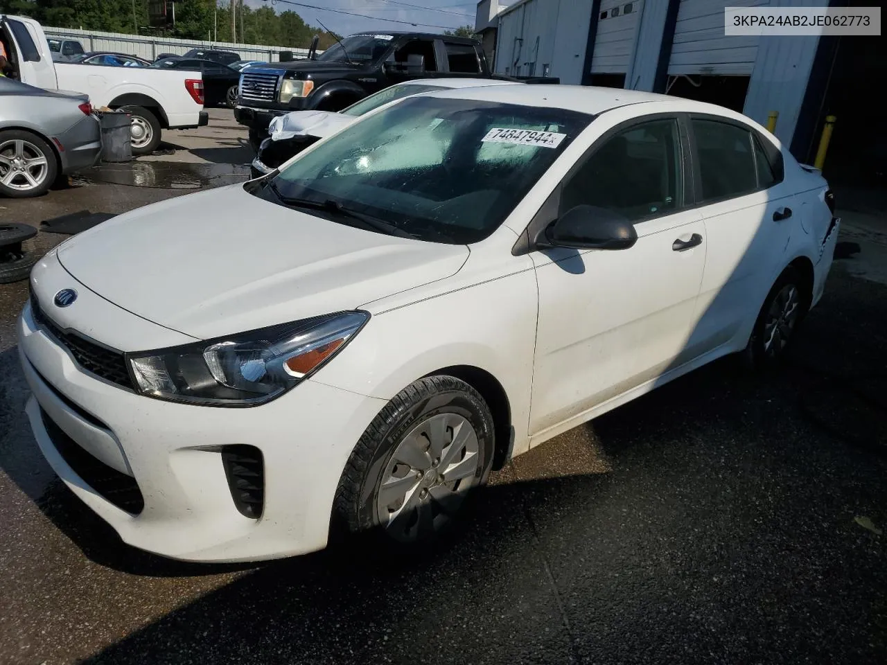 2018 Kia Rio Lx VIN: 3KPA24AB2JE062773 Lot: 74847944