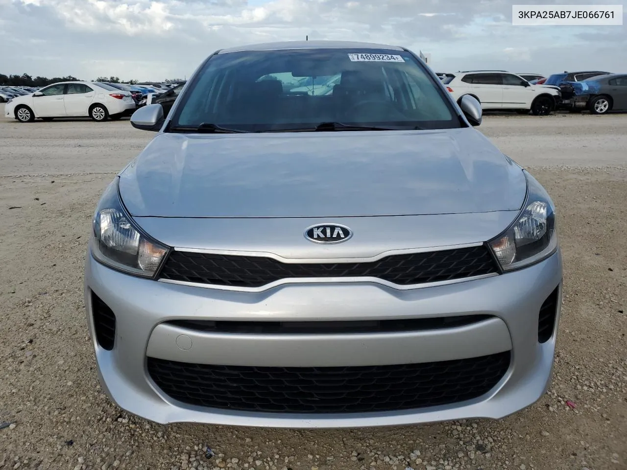 2018 Kia Rio Lx VIN: 3KPA25AB7JE066761 Lot: 74899234