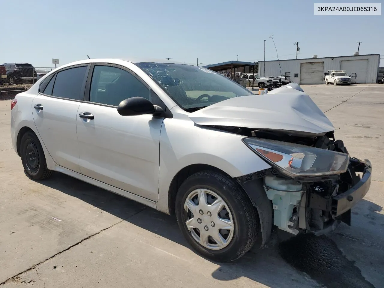 2018 Kia Rio Lx VIN: 3KPA24AB0JE065316 Lot: 74929564