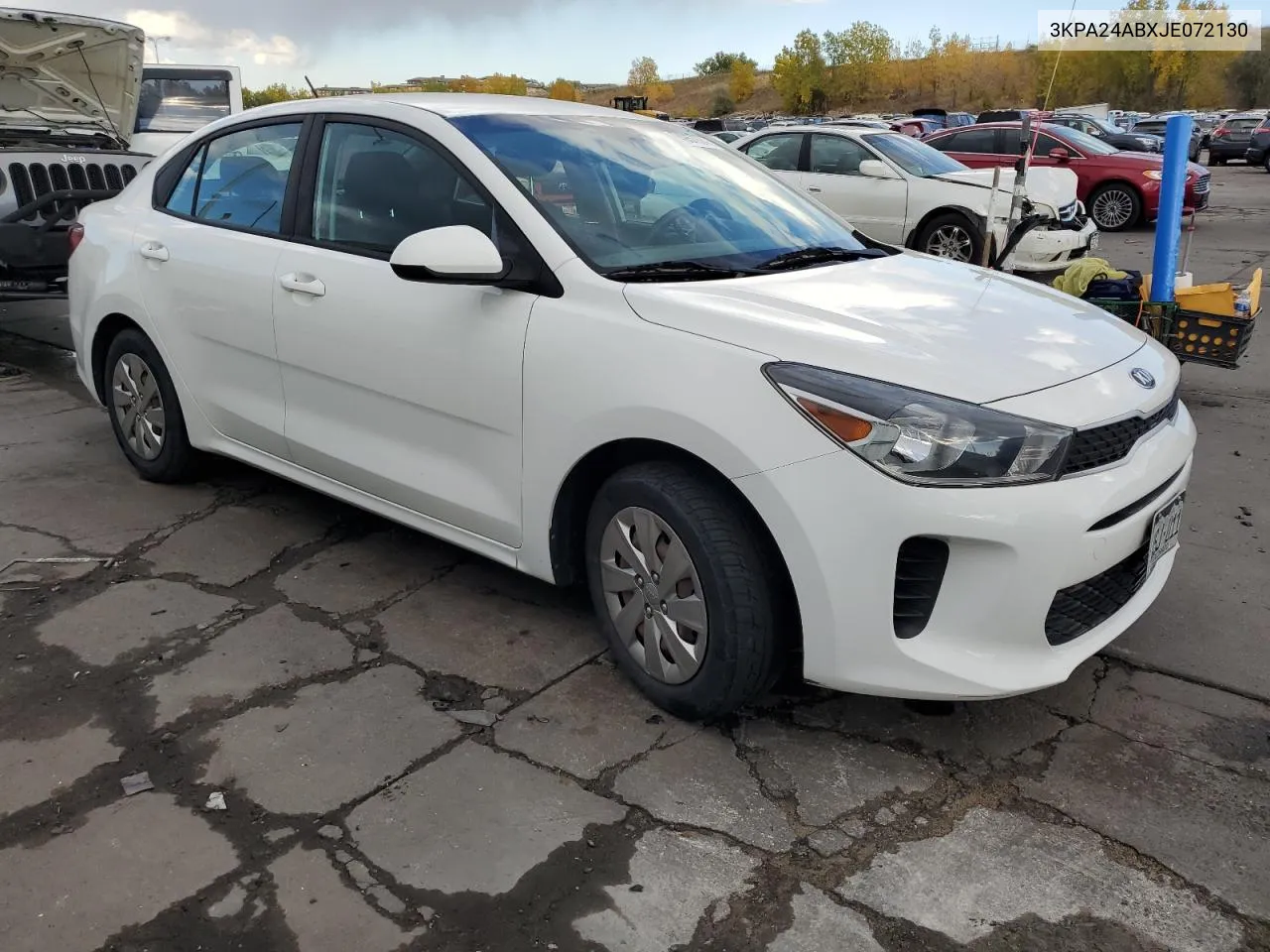 2018 Kia Rio Lx VIN: 3KPA24ABXJE072130 Lot: 74957924