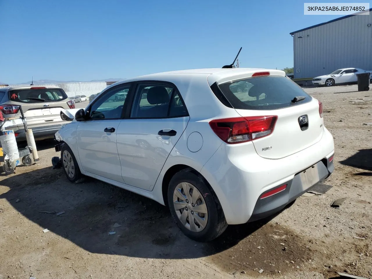 2018 Kia Rio Lx VIN: 3KPA25AB6JE074852 Lot: 75547104